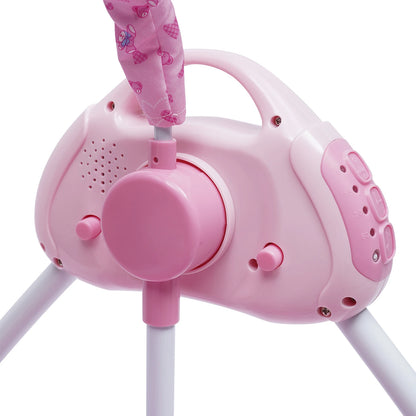 5 Gears Electric Auto-Swing Baby Crib Cradle Sleep Bed Infant Rocker + Net Music Bluetooth Music Adjustable+ Mat