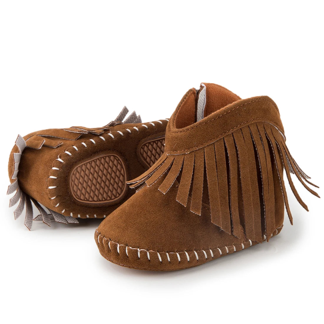 KIDSUN Baby Booties Girl Boy Pre walker Solid Infant Toddler First Walkers Soft Sole Anti-slip Boots Newborn Moccasin