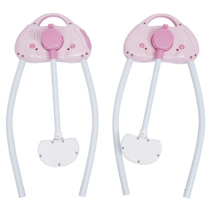 5 Gears Electric Auto-Swing Baby Crib Cradle Sleep Bed Infant Rocker + Net Music Bluetooth Music Adjustable+ Mat