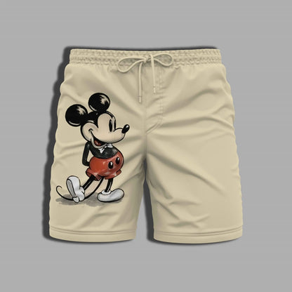 Printing Swim Shorts Men Summer Disney Gym Pants Whole Swimsuit Mickey Bathing Suit Man Men's Clothing Beach Minnie Mouse Male