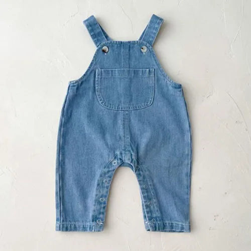 Children Clothes Suit Infant Baby Girls Clothing Set Long Sleeve Embroidered Shirt+ Denim Jumpsuit Autumn Spring Clothes Suit