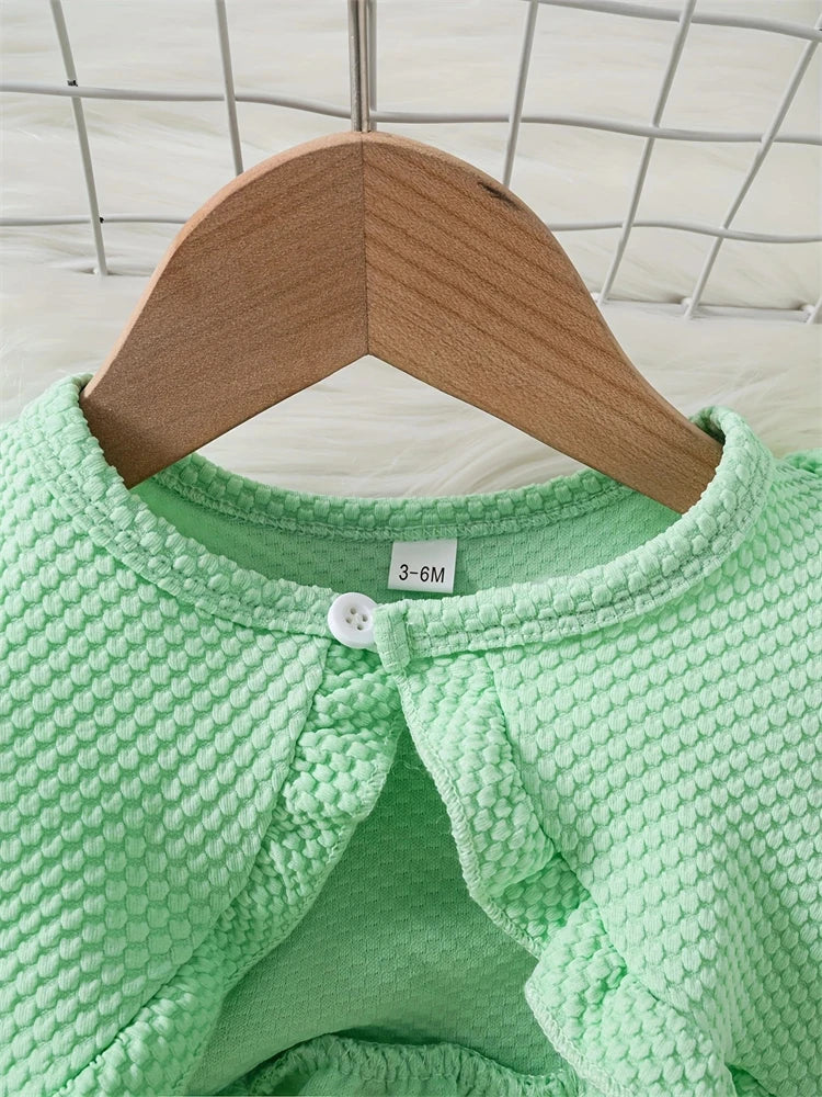 Newborn 2026 Baby Girls Dress Summer Waist Flower Vest Sleeveless Short Top Sweet Girl Lace Mesh Dress