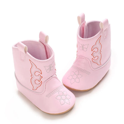 Baby Boots Made Of Soft PU and High-quality Cotton 2026 New Autumn and Winter Short Boots With Rubber Soles and Anti Slip Baby