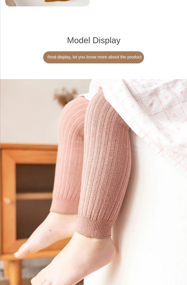 Spring Autumn Baby Pants Newborn Girls Leggings Soild Color Cotton Ribbed Pants Kids Children Leggings 0-6 Years for Girls Boys