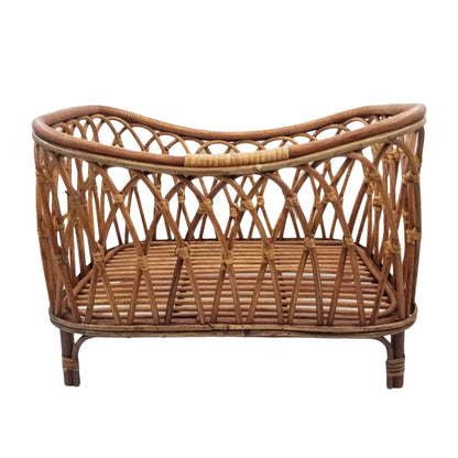 Baby Cribs Newborn Photography Props Bed Storage Basket Doll Bed Chair Rattan Furniture for Newborns Babe Posing Props