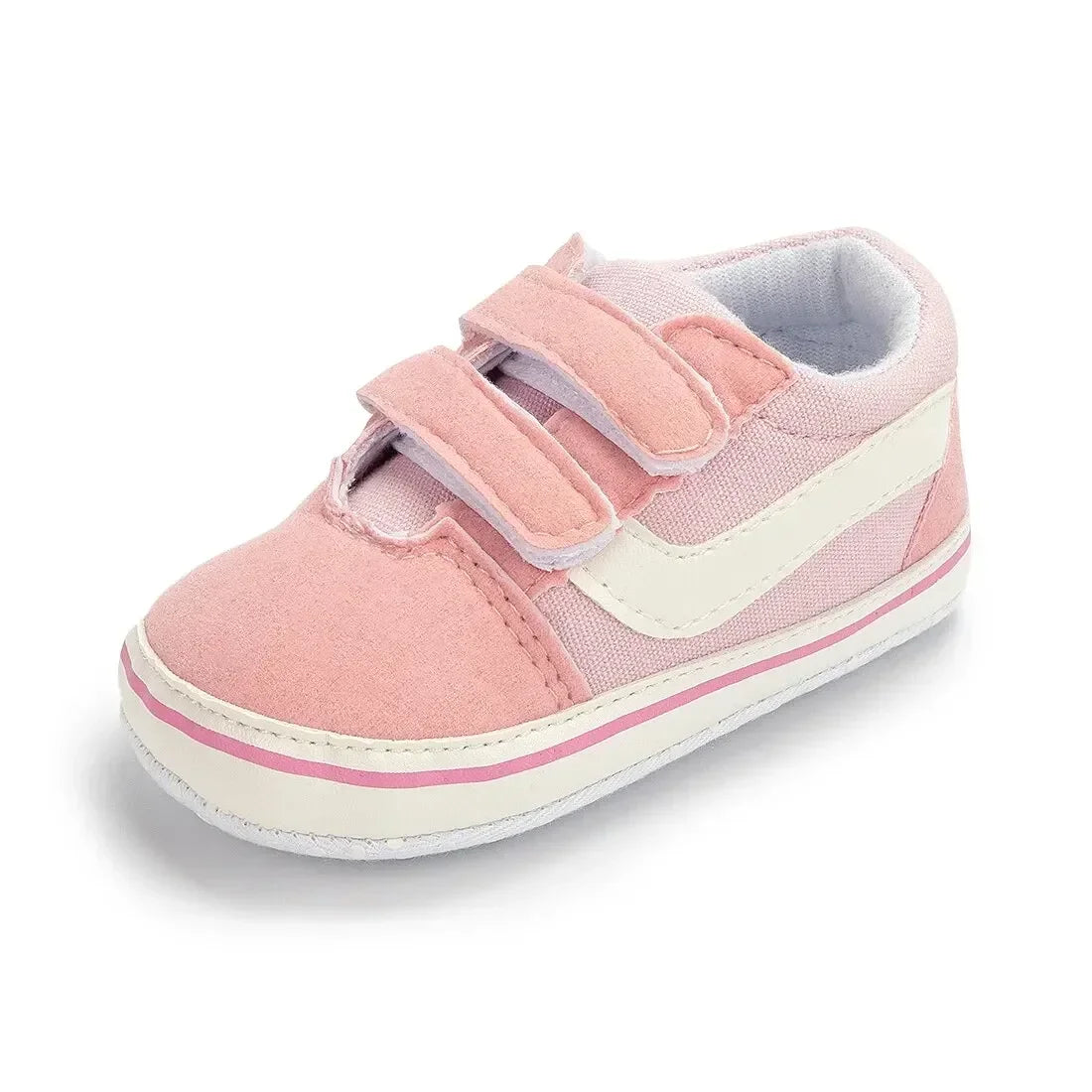 2025 Baby Canvas Sneakers Classic Stripes Casual Baby Boy Girl Shoes Anti-slip Soft First Walkers Infant Baby Unisex Shoes