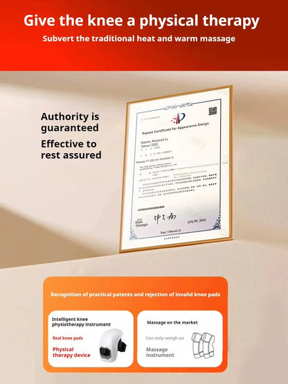 Smart Knee Massager Hot Compress Knee Relaxing Massager Infrared Heat and Vibration Knee Pain Relief Elbow Shoulder Massagers