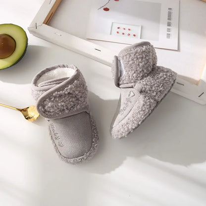 Warm Infant Toddler Crib Snow Boots Soft Comfortable Infant Girls Boys Anti-Slip Socks Slipper Newborn Baby Shoes