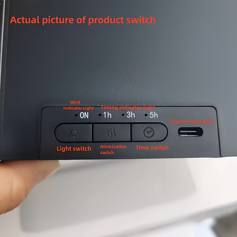 Simulated Flame Aroma Diffuser With Colorful Atmosphere Light, 150ml Tank Capacity, USB Powered, 3D Fire Effect Humidifier For Home, Bedroom, Office, Push Button Control, 10-20m2 Coverage, 3 Speed Timing Settings, Atomization