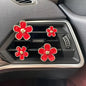 4pcs Set Cute Daisy Alloy Car Vent Clips with Scented Pads - Fresh Aroma Diffuser & Exhaust Decor Accessories