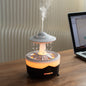 Large Capacity Volcanic Spray Atomizer - Intelligent Simulation Water Drop Humidifier and Flame Aroma Diffuser for Home - Advanced Mist Technology, Whisper Quiet, Easy to Clean, and Automatic Shut-Off