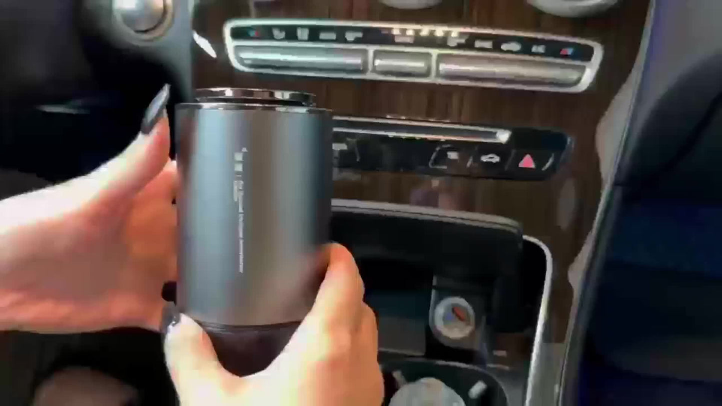 Novora Smart Car Air Freshener, 1.69oz Natural Fragrance Car Scents Air Freshener With Star Projector, 300 Days Long Lasting, Car Essential Oil Diffuser To Remove Smell, Automatic On/Off, Aroma Diffuser For Lover