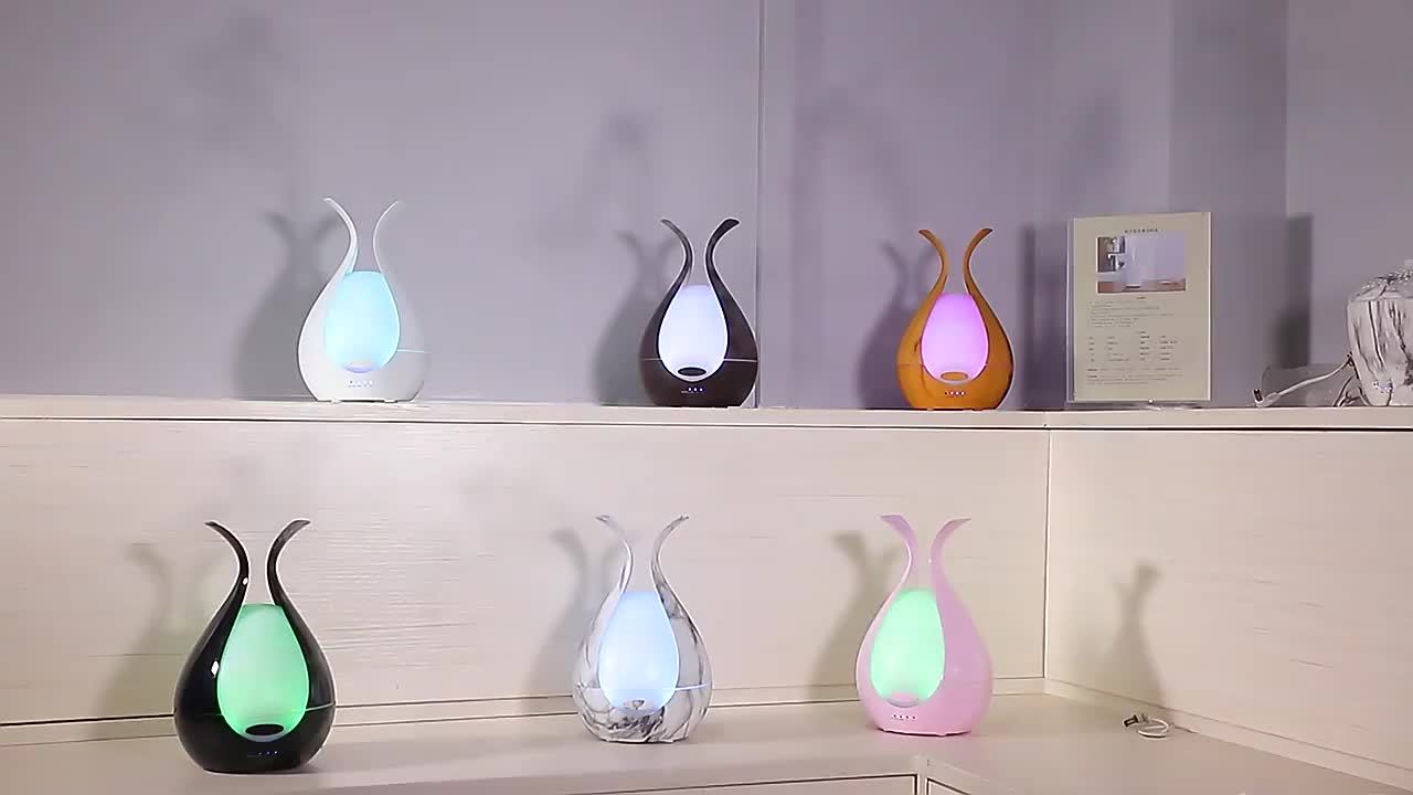 200ml capacity bedroom essential oils aroma diffuser with 7 colors led lights